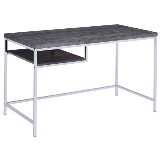 Kravitz 47-inch 1-shelf Writing Desk Weathered Grey