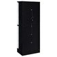 Cabra 4-door LED Curio Display Cabinet Black High Gloss